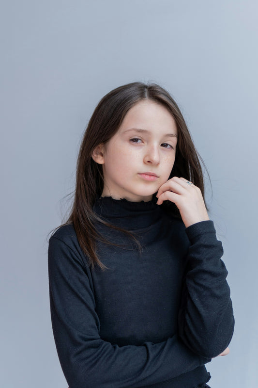 Cropped High-neck